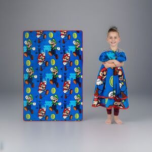 🔥Franco Kids Bedding Super Soft Plush Throw Blanket 46 in x 60 in Mario BNWT🔥